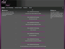 Tablet Screenshot of ego-project.eu